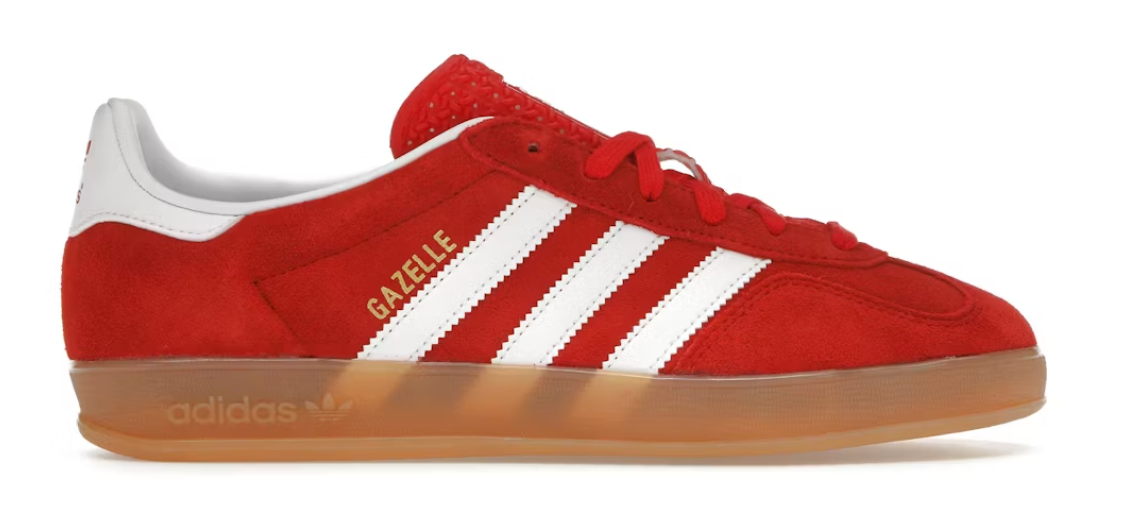 Adidas Gazelle Scarlet Cloud White